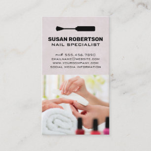 Nail Salon   Manicure Session Appointment Card