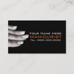 Nail Salon Manicurist Professional Business Cards
