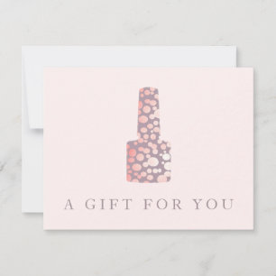 Nail Salon, Mauve Pink Manicurist Gift Certificate