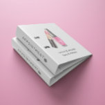 Nail Salon Monogram Makeup Appointment Binder<br><div class="desc">Makeup appointment binder featuring a hand painted lipstick and nail polish illustration with a sans serif font ready for easy customization.</div>