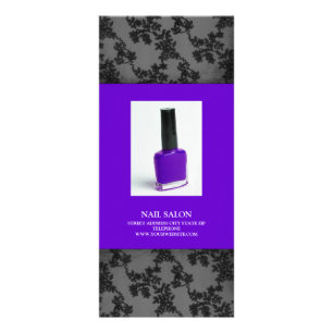 Nail Salon Services Price List {Purple} Rack Card