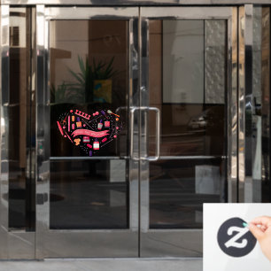 Nail Salon Walk Ins Welcome Nail Pedicure Heart  Window Cling