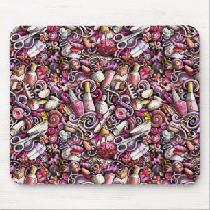 Nail Studio Pattern Mouse Pad