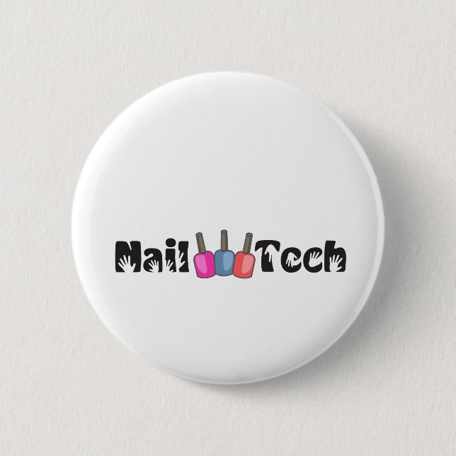 NAIL TECH 2 INCH ROUND BUTTON (Front)