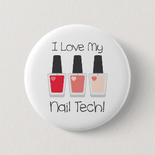 Nail Tech 2 Inch Round Button