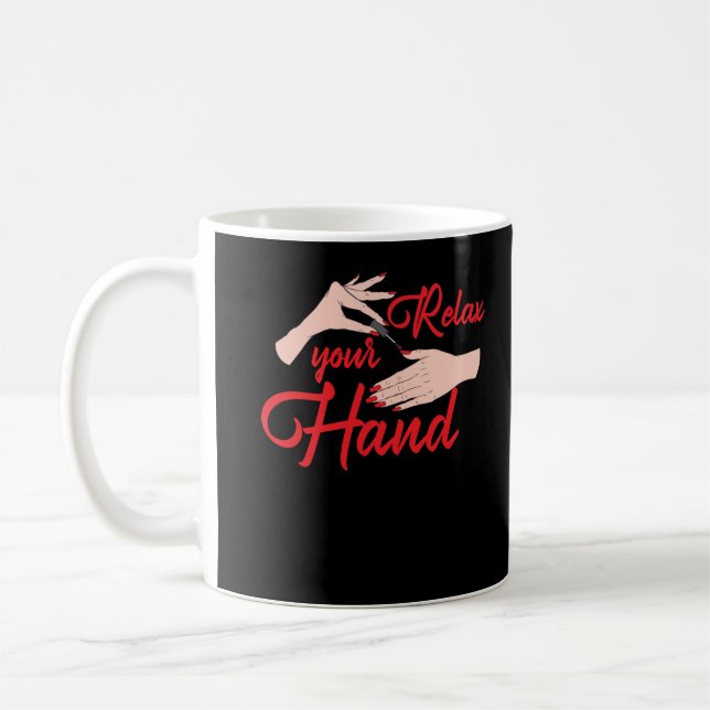 Nail Tech Cosmetics Nail Technician Coffee Mug (Left)