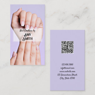 Nail Tech Custom QR Business Card