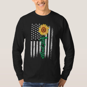 Nail Tech Quote Work Uniform Patriotic Usa America T-Shirt