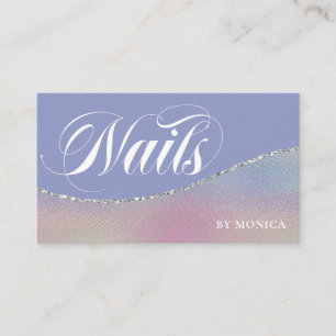 Nail Tech Simple Elegant Business Card