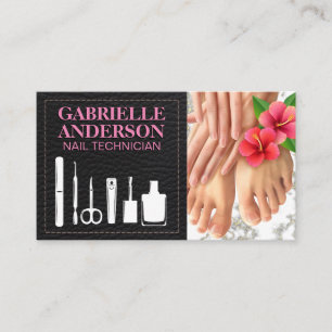 Nail Tech Tools   Manicure Pedicure Care Business Card