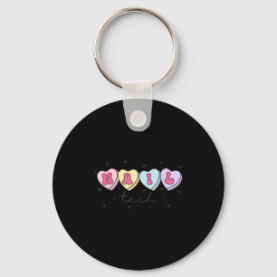 Nail Tech Valentine's Day Heart Manicurist Cosmeto Keychain