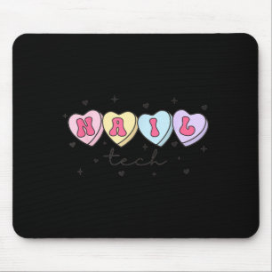 Nail Tech Valentine's Day Heart Manicurist Cosmeto Mouse Pad