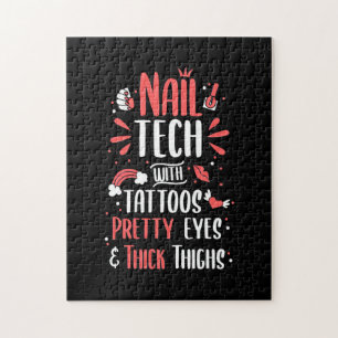 Nail Tech With Tattoos Jigsaw Puzzle