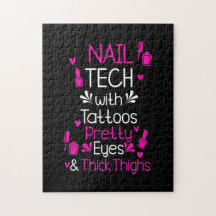 Nail Tech With Tattoos Jigsaw Puzzle
