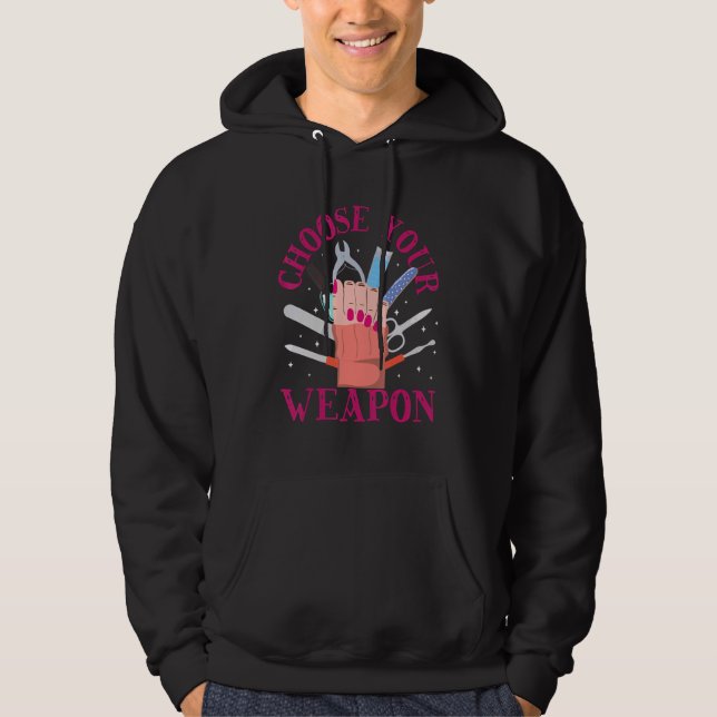 Nail Tech  Work Uniform Nail Polish Hoodie (Front)