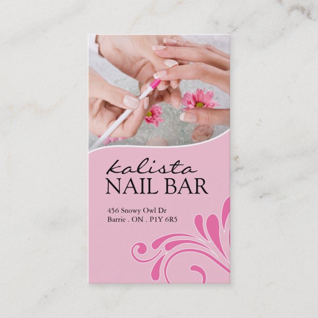 NAIL TECHNICIAN AND SAP BUSINESS CARD (Front)