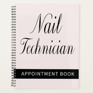 Nail Technician Appointment Book   Soft Blush Planner