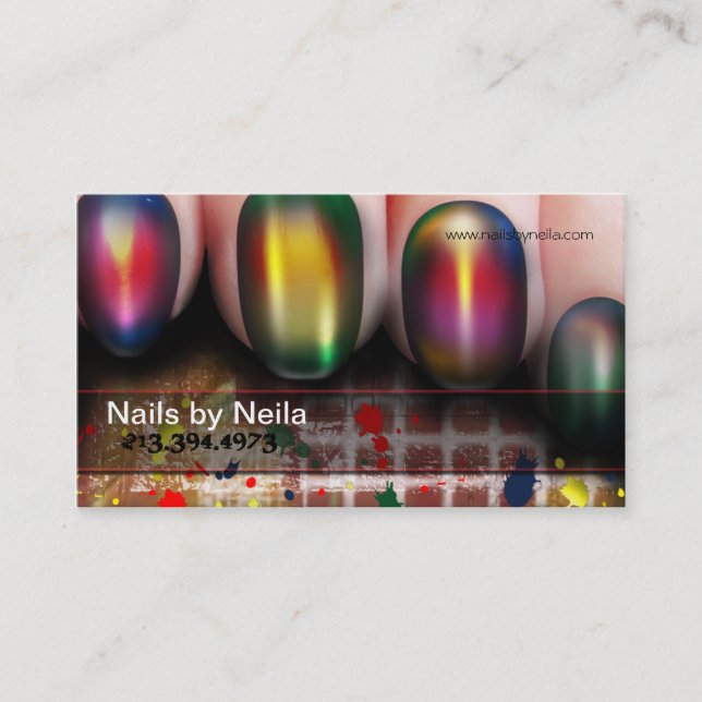 Nail Technician/Artist/Manicurist Business Card (Front)