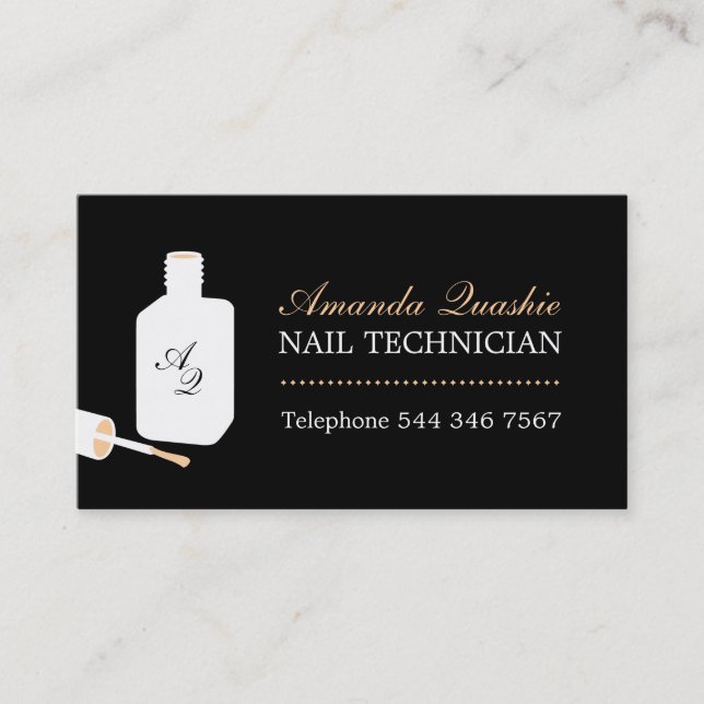 NAIL TECHNICIAN BUSINESS CARD (Front)