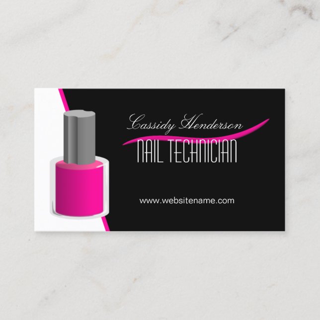 Nail Technician Business Card (Front)