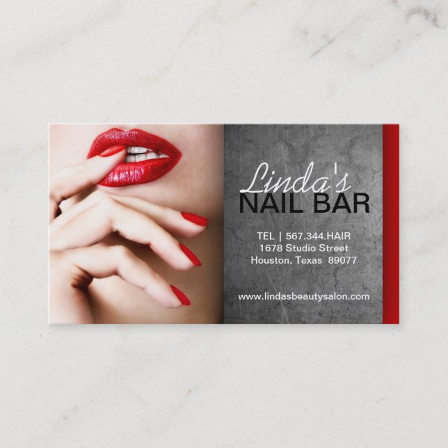 NAIL TECHNICIAN BUSINESS CARD (Front)
