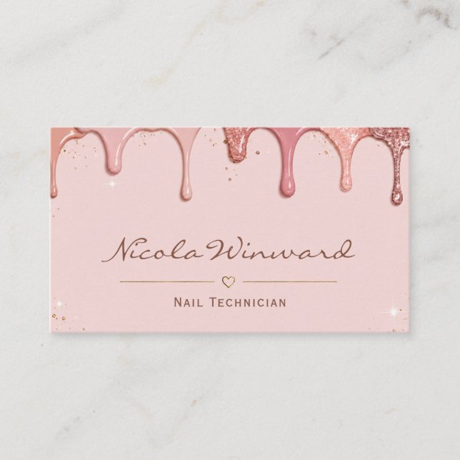Nail Technician Business Card (Front)
