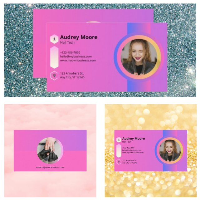 Nail Technician Business Card (Nail Technician Business Card)