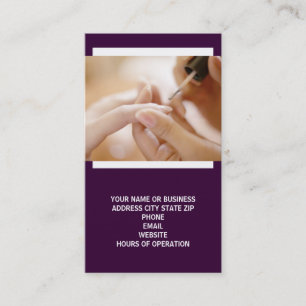 Nail Technician Business Cards