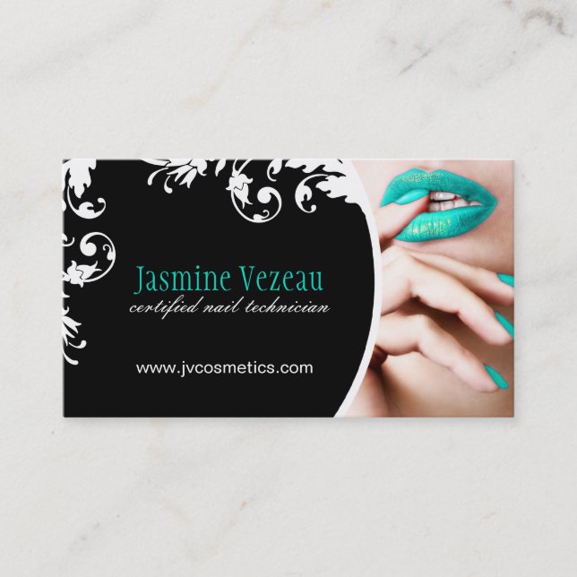 Nail Technician Business Cards (Front)