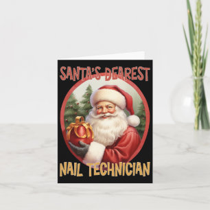 Nail Technician Christmas Holiday Love Xmas  Card