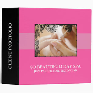 Nail Technician or Nail Salon Client Portfolio Binder