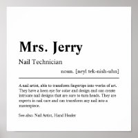 Nail Technician Personalized Gift