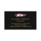 Nail Technician Salon Black Gold Floral Script