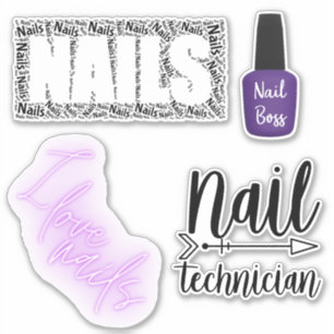 Nail technician Stickers