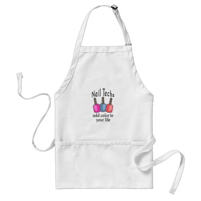NAIL TECHS ADD COLOR STANDARD APRON (Front)