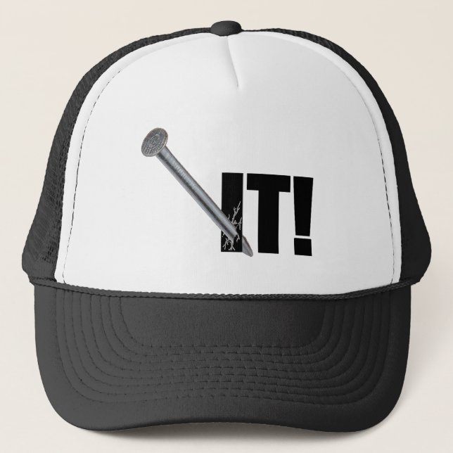 Nailed It (Black) Trucker Hat (Front)