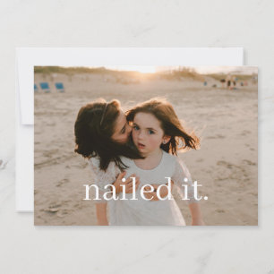 Nailed It Funny Outtake Holiday Card