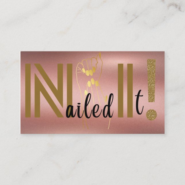 Nailed It! Loyalty Card (Front)
