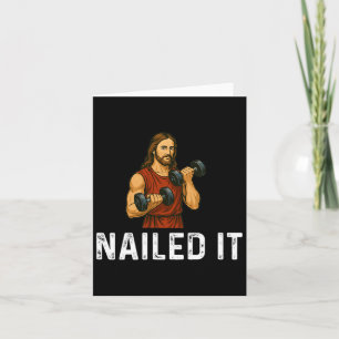 Nailed It - Weight Lifting Fitness Bodybuilding Re Card