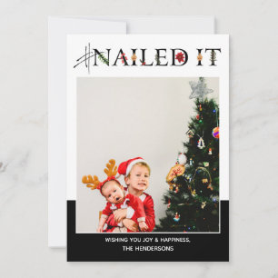 #NailedIt Photo Holiday Card