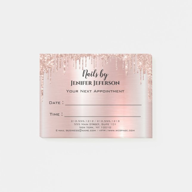 Nails Appointment Post-it® Notes (Front)