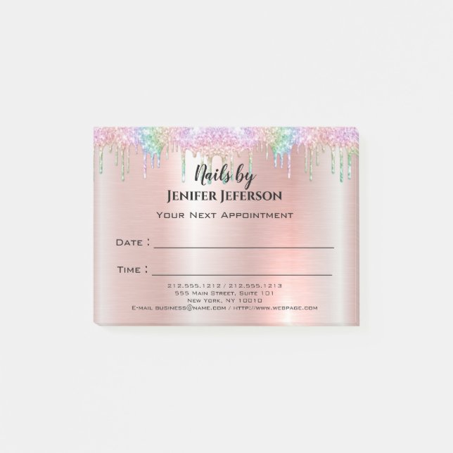 Nails Appointment Post-it® Notes (Front)