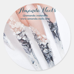 Nails Artist Aufkleber Classic Round Sticker