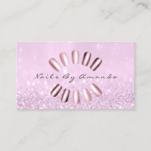 Nails Artist Makeup  Lavender Pink Appointment Card