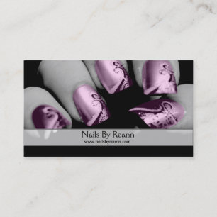 Nails By Reann (Pink Nails) Business Card