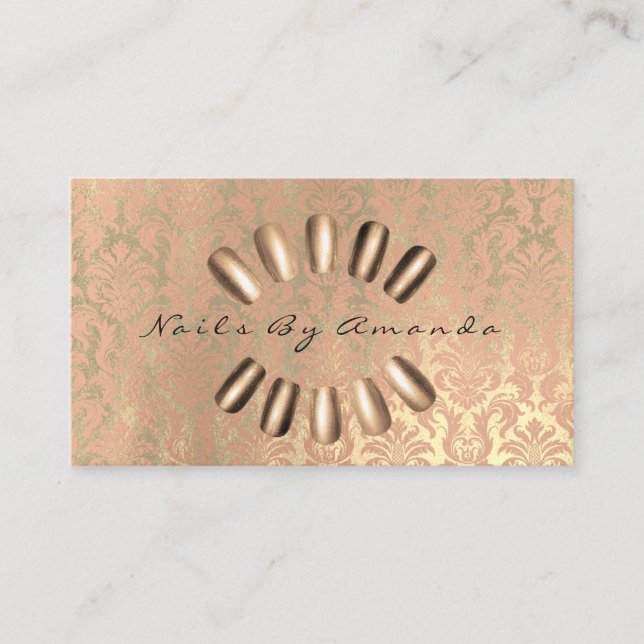 Nails Carte de rendez-vous maquillage artiste Roya (Devant)