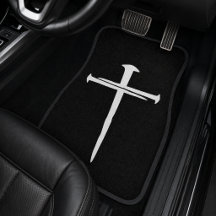 Nails Cross Black White Modern Christian
