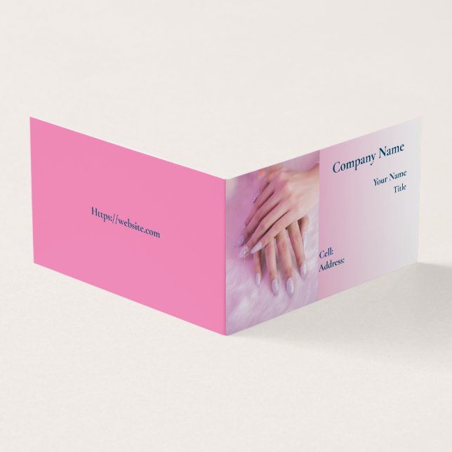 NAILS DE Carte de visite Modèle de base (Extérieur)