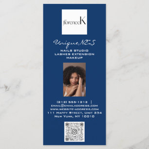 Nails Lashes Foto Logo QR Wax Makeup Prices Navy Menu