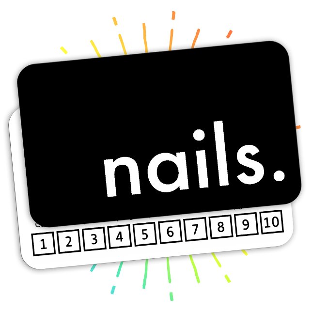 nails. loyalty punch card (Creator Uploaded)